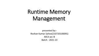 runtime memory management