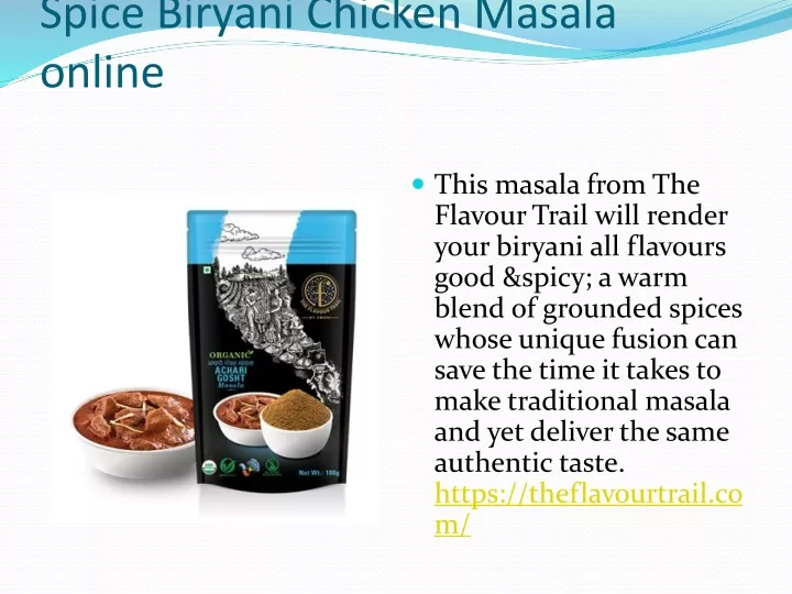 spice biryani chicken masala online