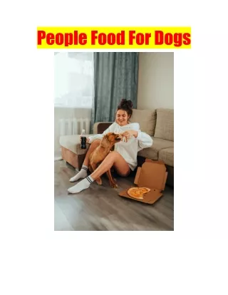 People Food For Dogs
