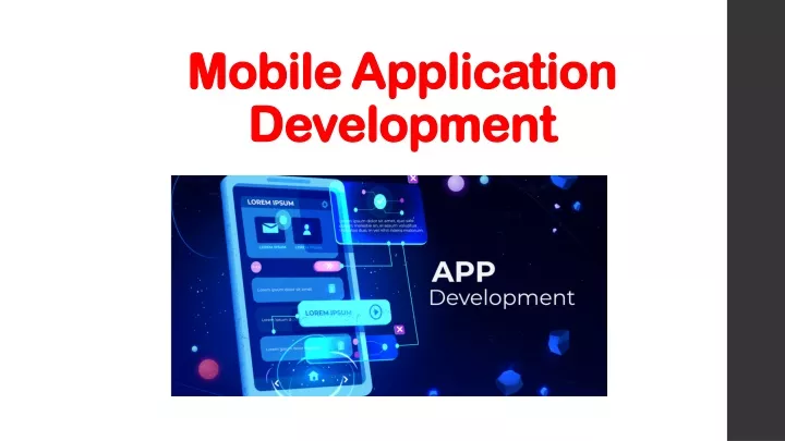 mobile application development