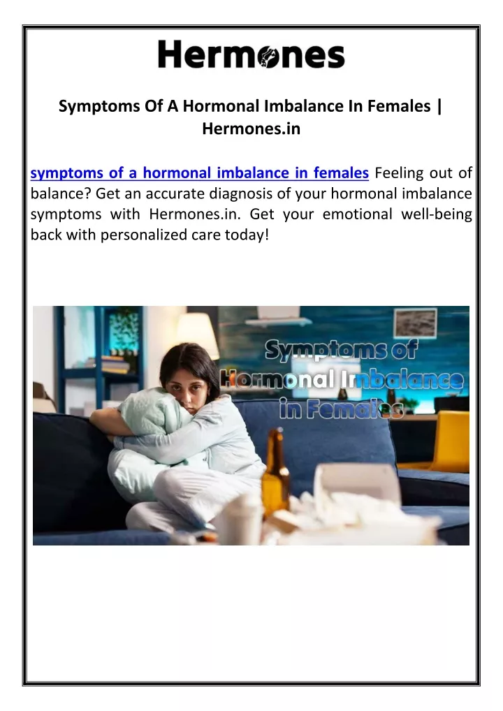 Ppt Symptoms Of A Hormonal Imbalance In Females