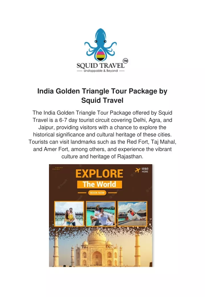 india golden triangle tour package by squid travel