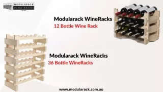 12 Bottle & 36 Bottle Modular Wine Rack