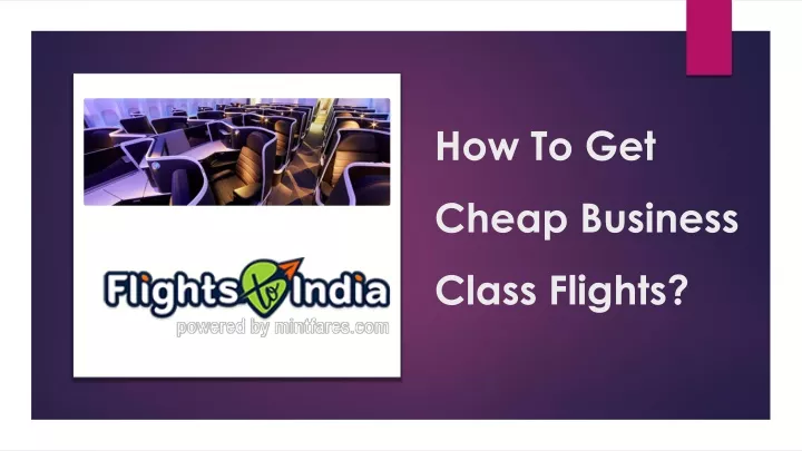 how to get cheap business class flights