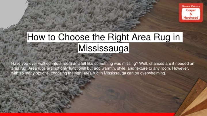 how to choose the right area rug in mississauga