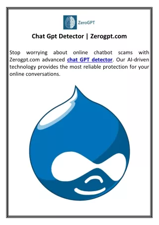Chat Gpt Detector | Zerogpt.com
