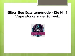 Elfbar Blue Razz Lemonade - Die Nr. 1 Vape Marke in der Schweiz