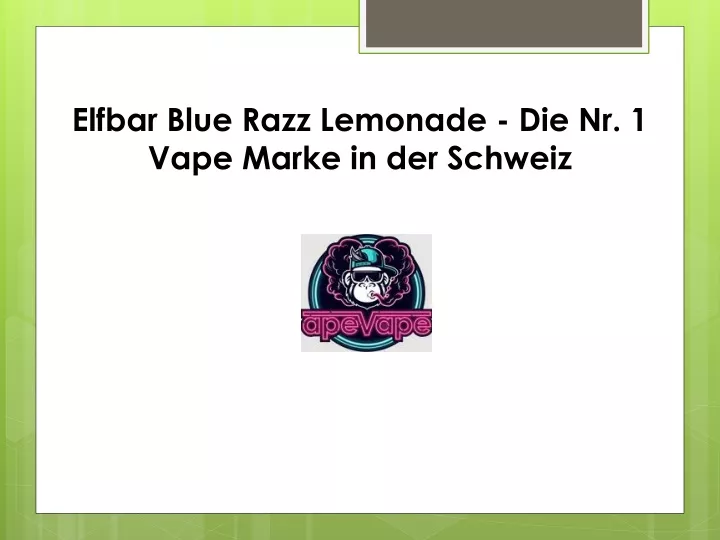 elfbar blue razz lemonade die nr 1 vape marke