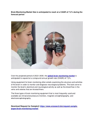 brain monitoring market size is anticipated