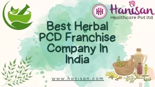 Best Herbal PCD Franchise Company In India | Hanisan Healthcare