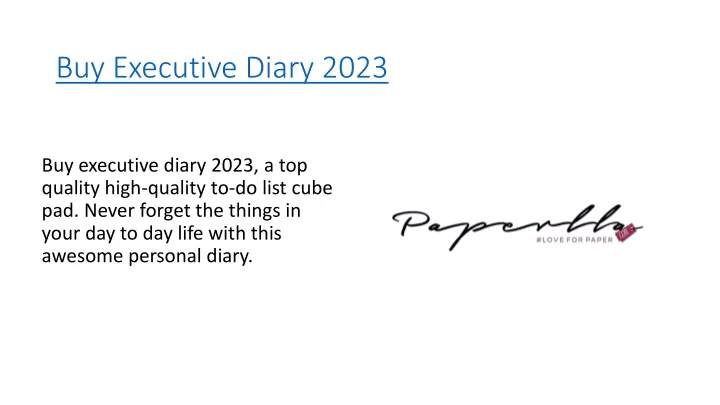 buy executive diary 2023