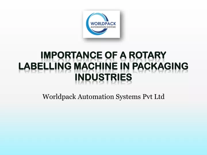 worldpack automation systems pvt ltd