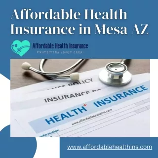 Affordable Health Insurance in Mesa AZ