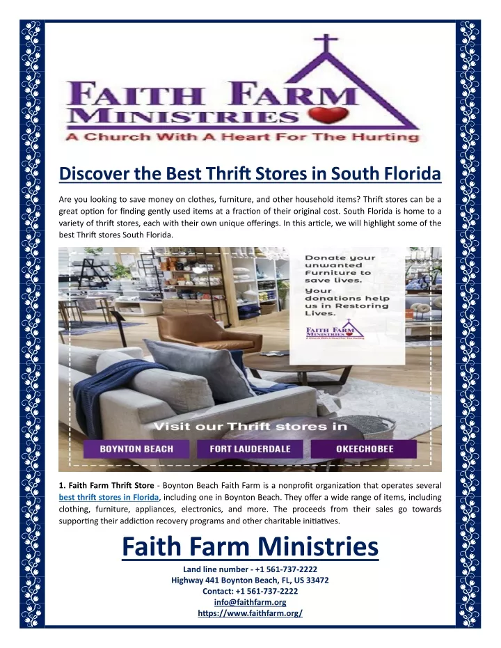 discover the best thrift stores in south florida