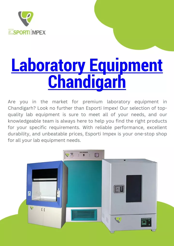 laboratory equipment chandigarh