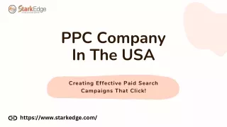 PPC Company In The USA | Stark Edge