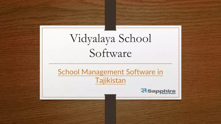 vidyalaya school software