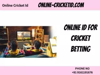 Online Id for Cricket Betting