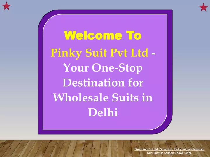 welcome to pinky suit pvt ltd your one stop
