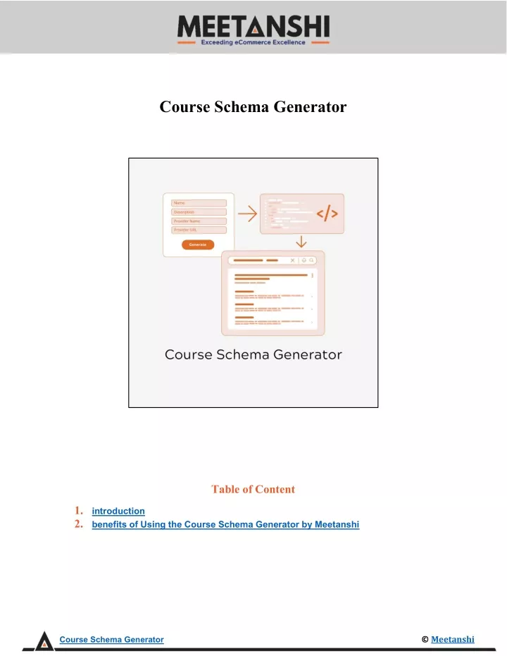 course schema generator