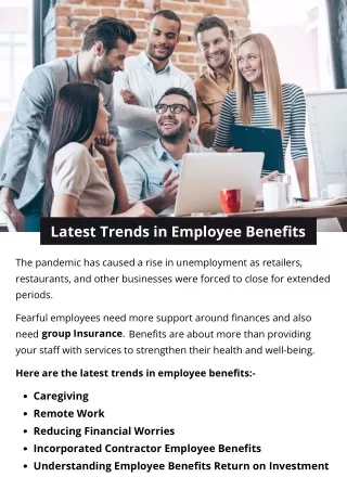 Latest Trends in Employee Benefits