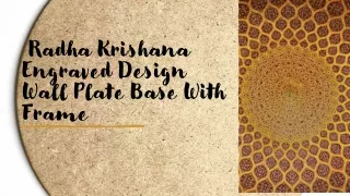 Radha Krishna | Divine Union: Engraved Radha Krishna Diy