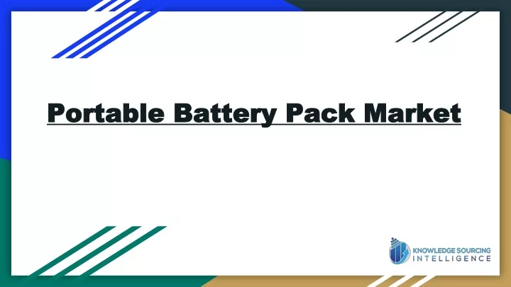 portable battery pack market