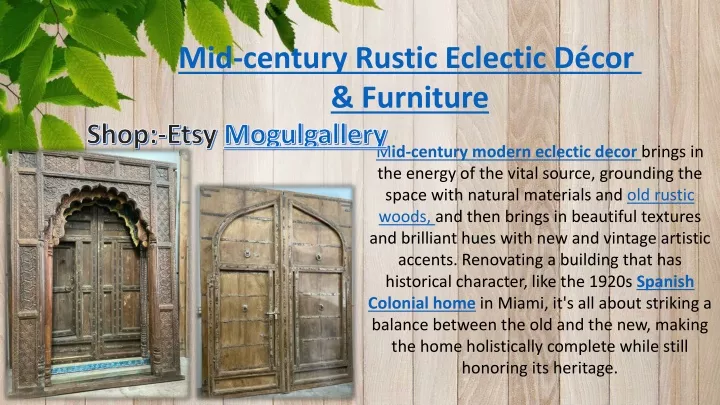mid century rustic eclectic d cor furniture