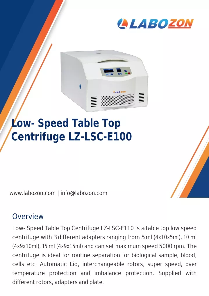 low speed table top centrifuge lz lsc e100