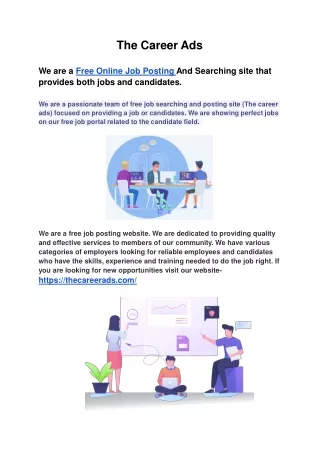 the career ads we are a free online job posting