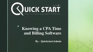Learning About CPA Time and Billing Software - QuickstartAdmin