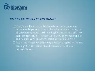 ritecare healthcare@home