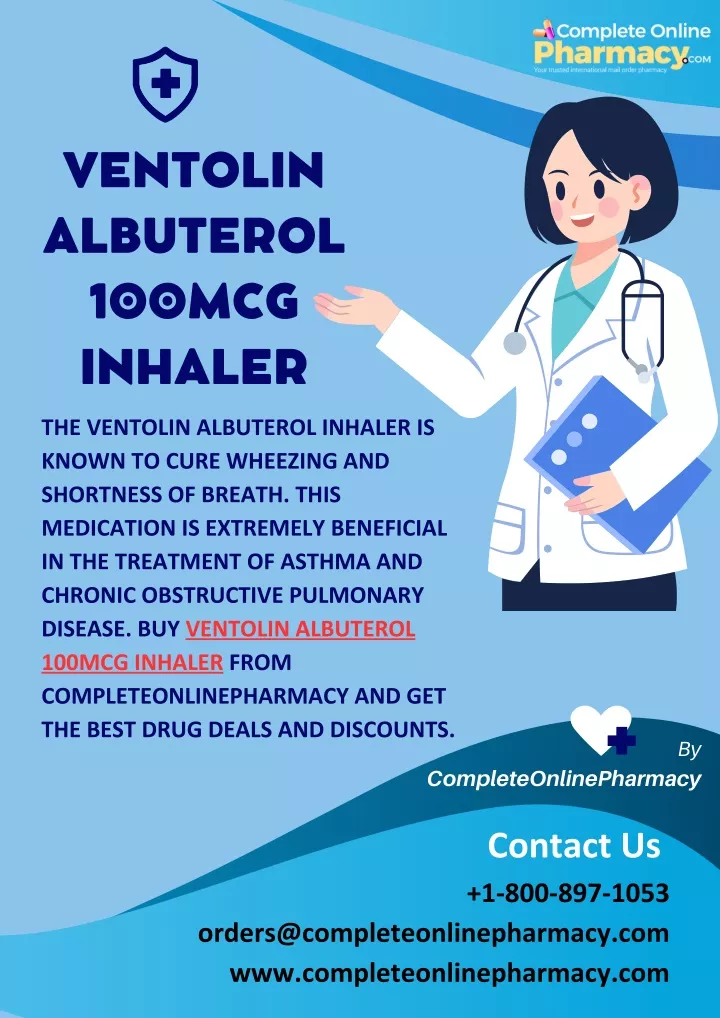 ventolin albuterol 100mcg inhaler