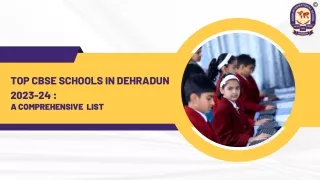 Top CBSE Schools in Dehradun 2023-24