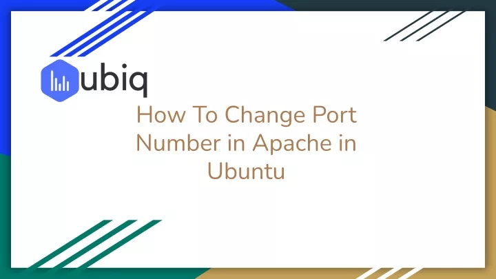 how to change port number in apache in ubuntu