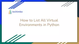 how to list all virtual environments in python