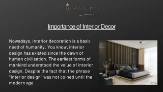 Importance of Interior Decor