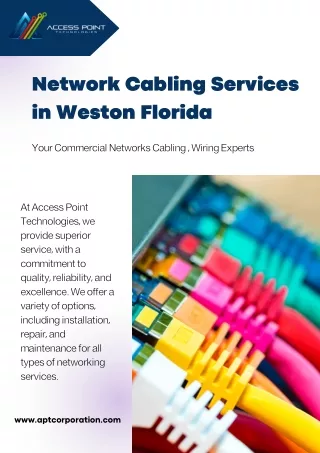 2023 Network Cabling Services in Weston Florida |Access Point Technologies