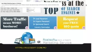 Seo Company in Islamabad