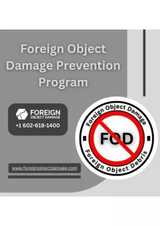 A study of Foreign Object Damage (FOD)