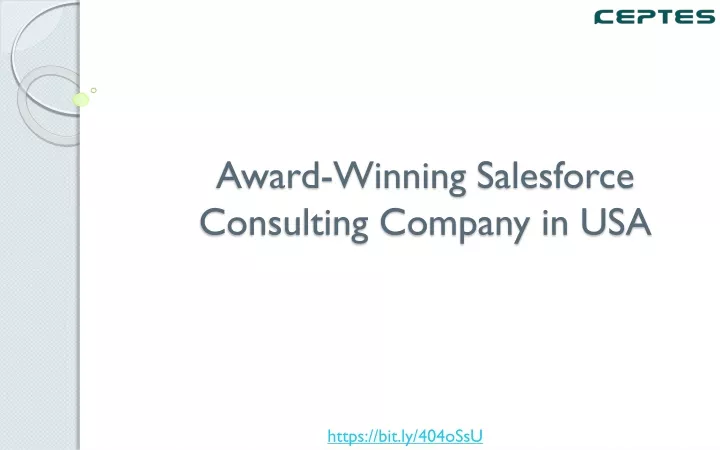 award winning salesforce consulting company in usa