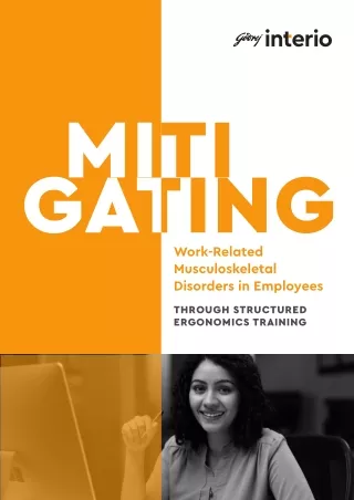 Mitigating Work-Related Musculoskeletal Disorders in Employees Through Structure