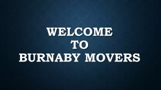welcome to burnaby movers