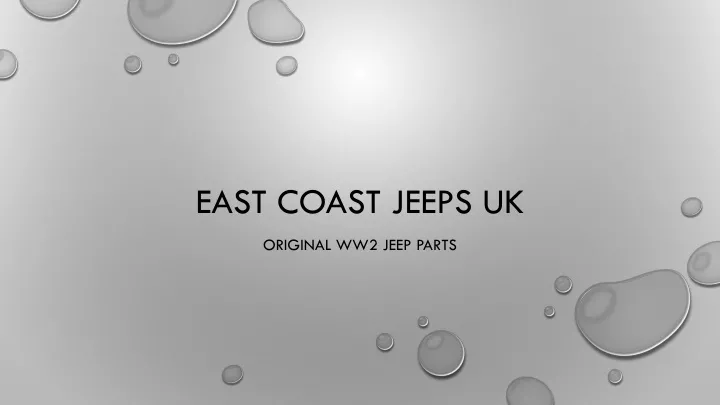 east coast jeeps uk