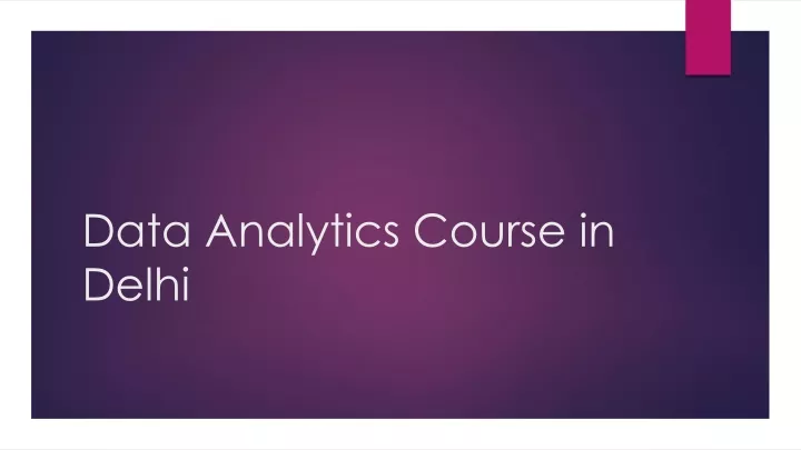 data analytics course in delhi