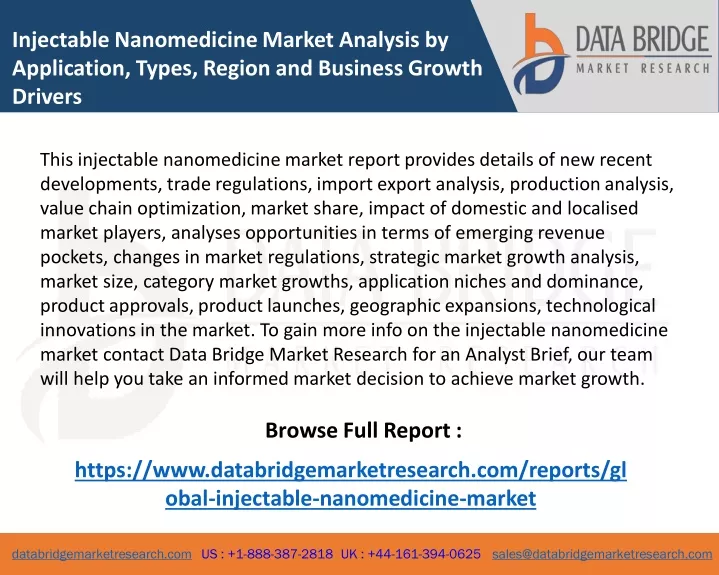 injectable nanomedicine market analysis