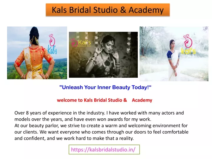 kals bridal studio academy