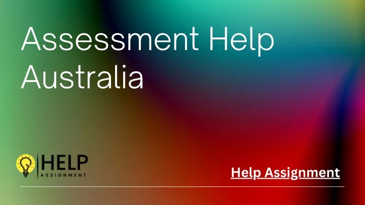 assessment help australia