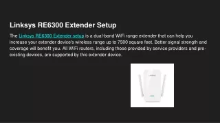 linksys re6300 extender setup