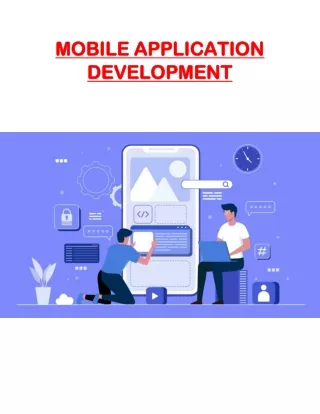 mobile application mobile application development